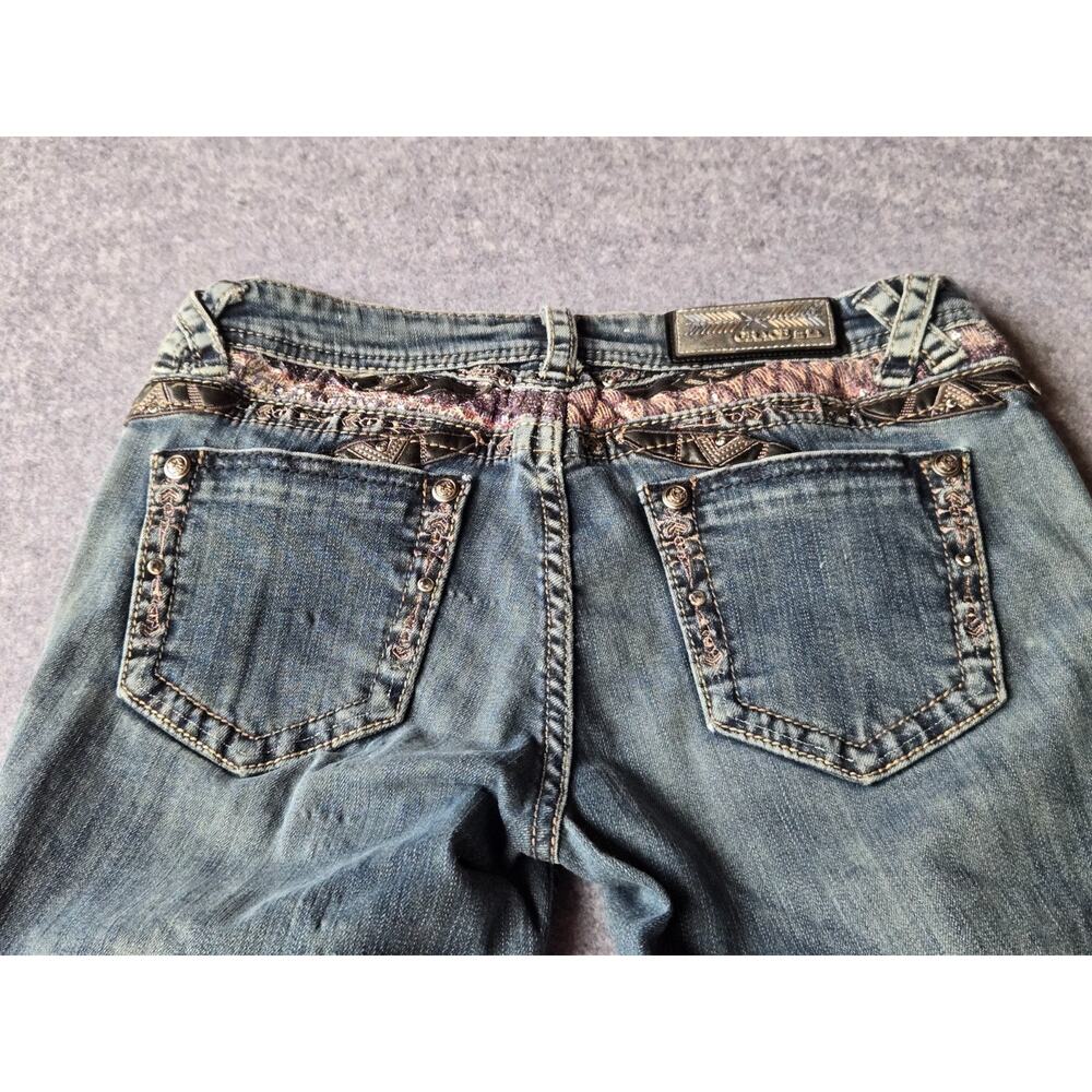 Grace In L.A. Women's Jeans Embellished Stretch Size 28 Low Rise Measures 30x30 - Picture 13 of 16